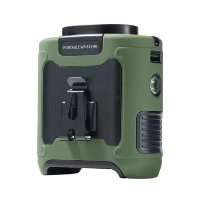 10000mAh draagbare mini ventilator met oplaadbare batterij en SOS LED-lichtclip