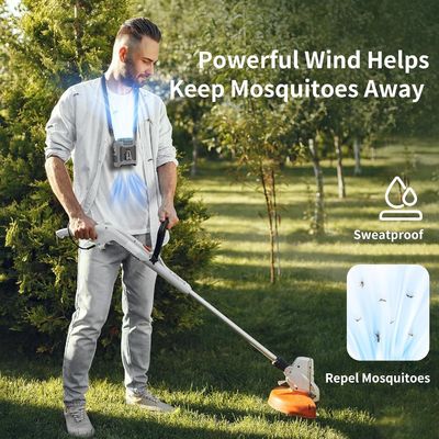 Socool Ventilator 10000mAh Draagbare oplaadbare USB noodstroomvoorziening Ventilator Clip Waist Fan