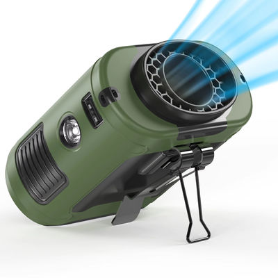 Socool Fan 10000mAh Mini Oplaadbare Waist Fan Draagbare Emergency Power Clip USB Fan Met SOS LED Licht Voor binnen/buiten