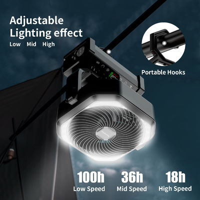 Socool Fan 20000mAh Suspension Desk Fan Afstandsbediening met LED licht Oplaadbaar