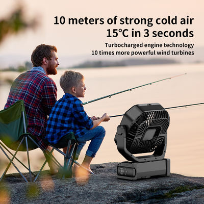 Socool ventilator 20000mAh afstandsbediende ophanging ventilator 9 snelheidscontrole LED licht oplaadbare buitenkamper ventilator draagbare multifunctionele noodstroom ventilator