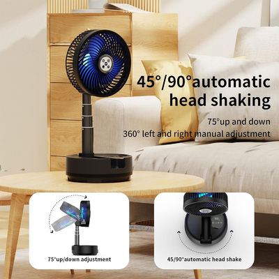 9 snelheidsniveaus LED verstelbare tafelventilator Type-C USB noodstroomvoorziening Socool ventilator 20000mAh met oplaadbare batterij