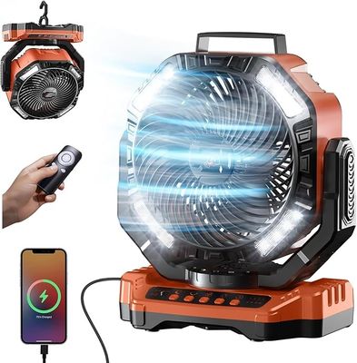 Type-c verstelbare mobiele ventilator voor indoor/outdoor on-the-go koeling